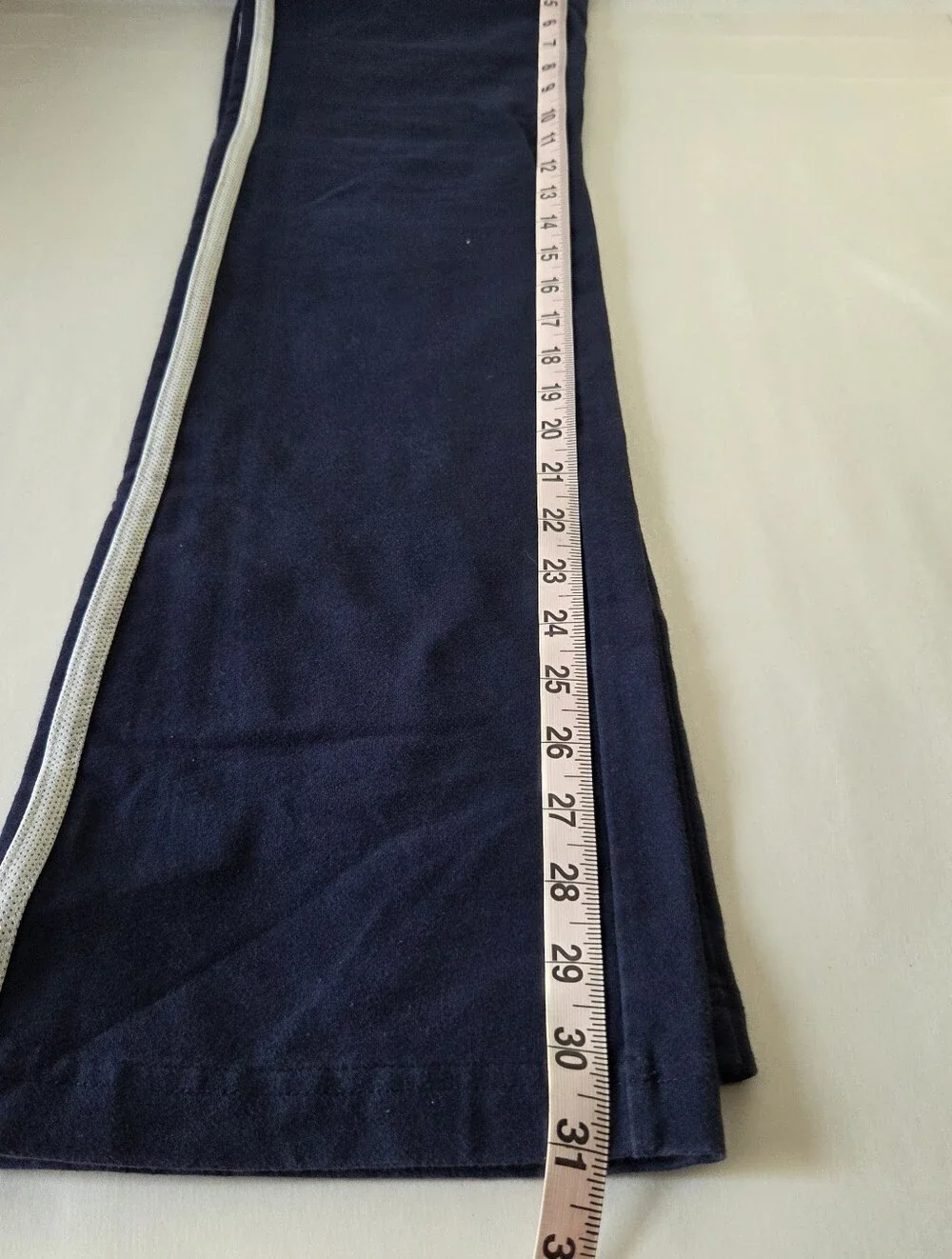 Mossimo Supply Co. Navy Blue Athletic Pants with Side Stripe Medium